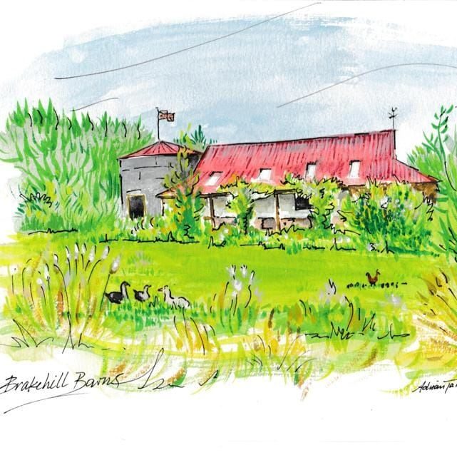 Painting of Brakehill Barns