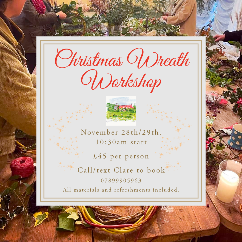 Christmas Wreath Workshop at Brakehill Barns, Carbrooke
